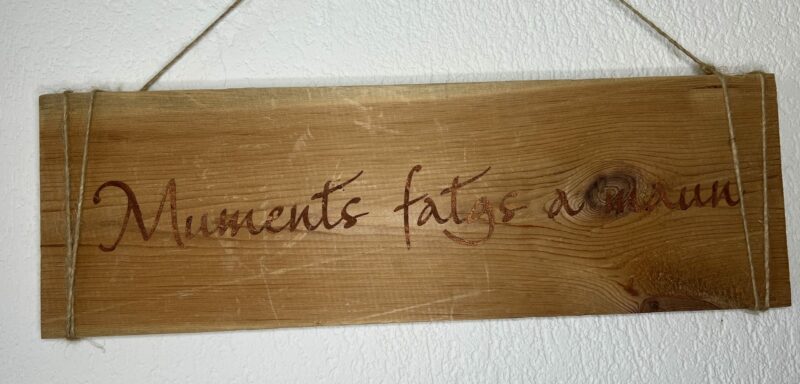 Muments fatg a maun - Handgemachtes